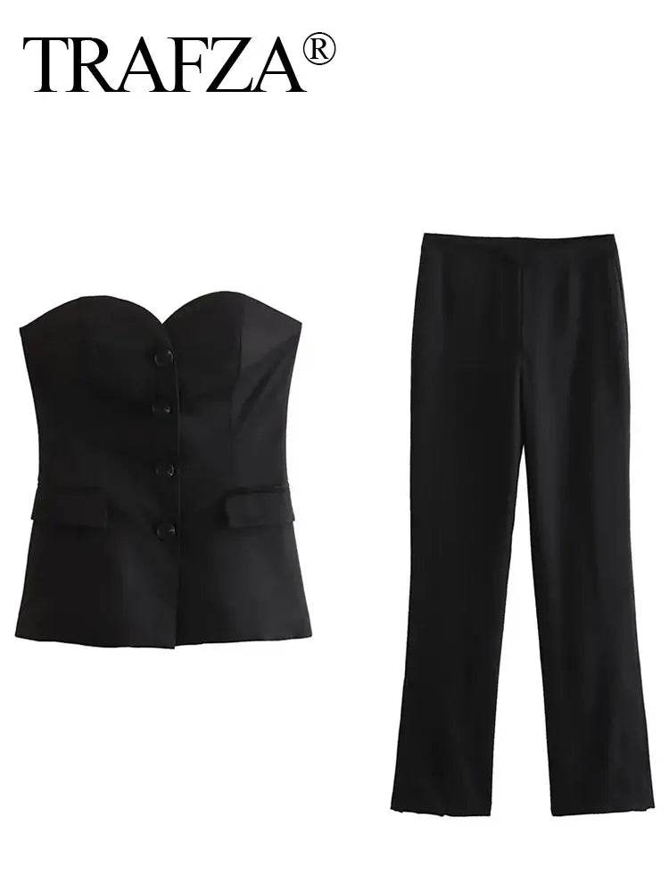 Strapless Side Slit Suit - P12 Hub Europe