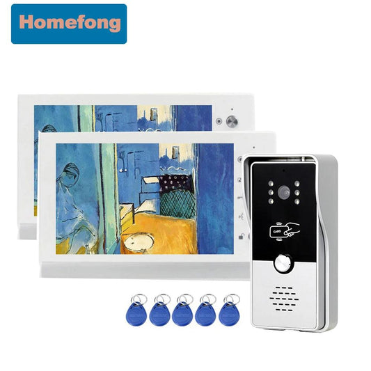 Video Intercom7" RFID Unlock, 700TVL, Dual-Way, Waterproof