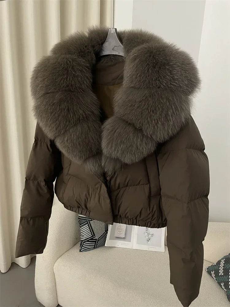 Short Fox Fur Down Puffer - P12 Hub Europe