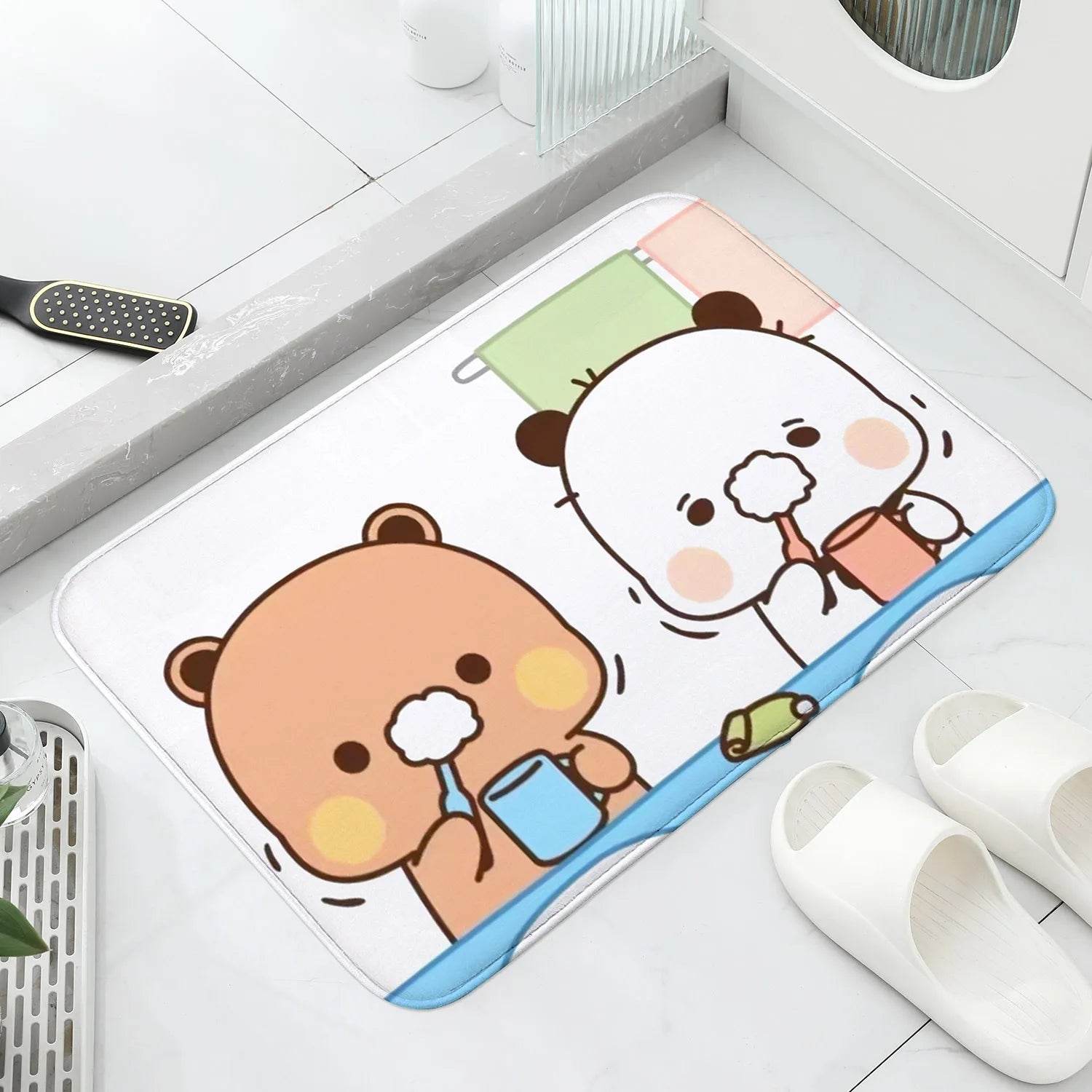 1Pc Bubu and Dudu Cute Cartoon Welcome Mat Entrance Doormat Balcony Bathroom Floor Mats Non-slip Rug Bedroom Carpet Home Decor - P12 Hub Europe