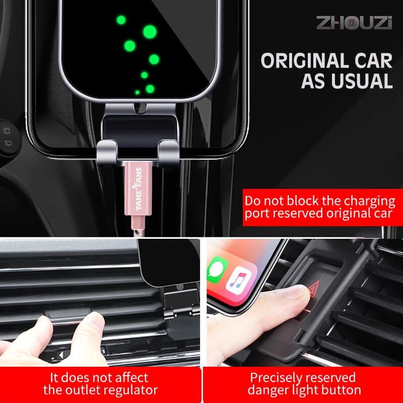 Car Mobile Phone Holder For Jeep Renegade 2016-2019 Special Mounts GPS Stand Gravity Navigation Bracket Auto Accessories