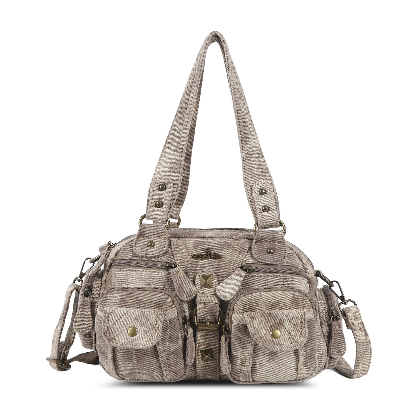 Angelkiss Women Handbags Satchel Top-handle Handbag PU Shoulder Bag Dumpling Pack Give Gifts Shoulder Bags Phone Money Pack