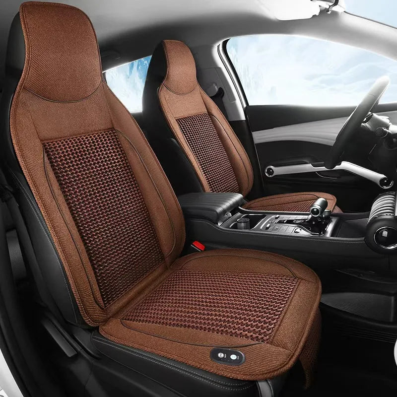 12V summer cool cushion seat ventilation car cushion air conditioning cooling fan blowing massage seat cushion seat cover