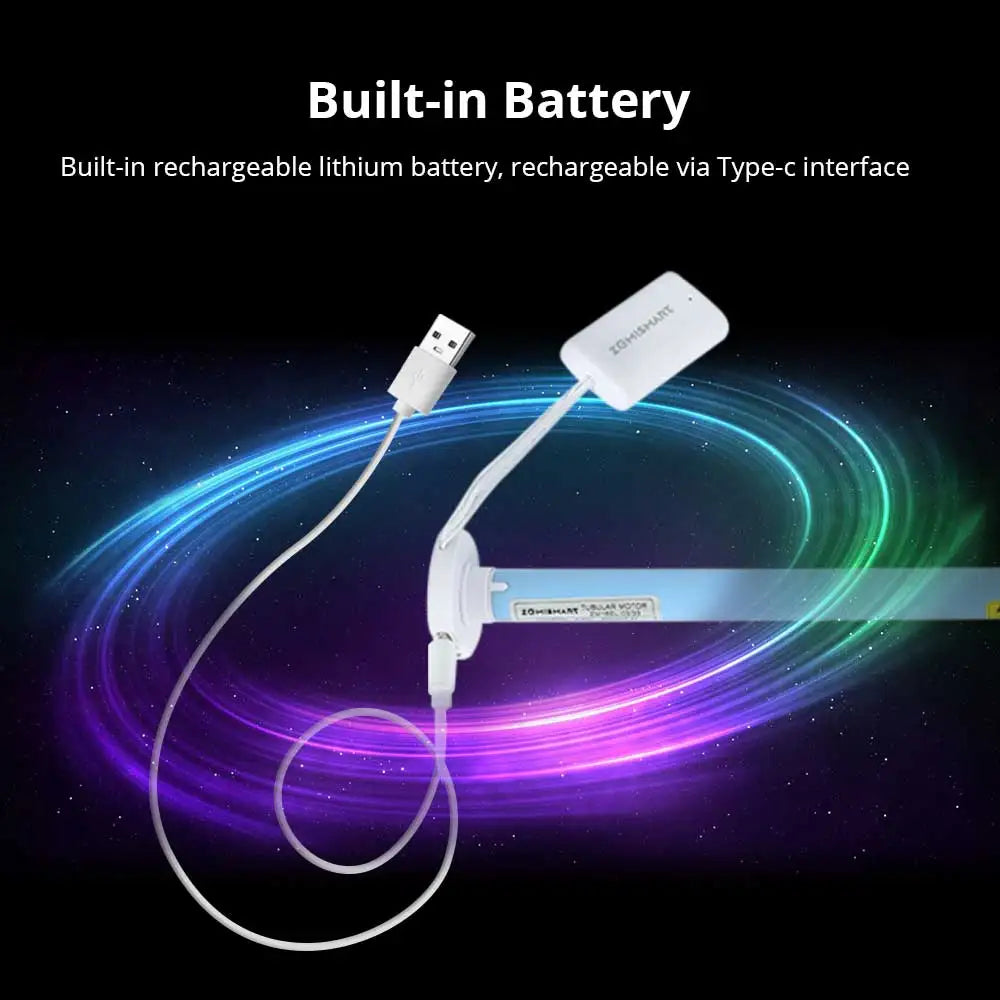 Smart Roller Shade Motor Electric Motorized Zigbee Recharge Motor for 17 25 28mm Tube Roller Shade Blind Motor Alexa Google