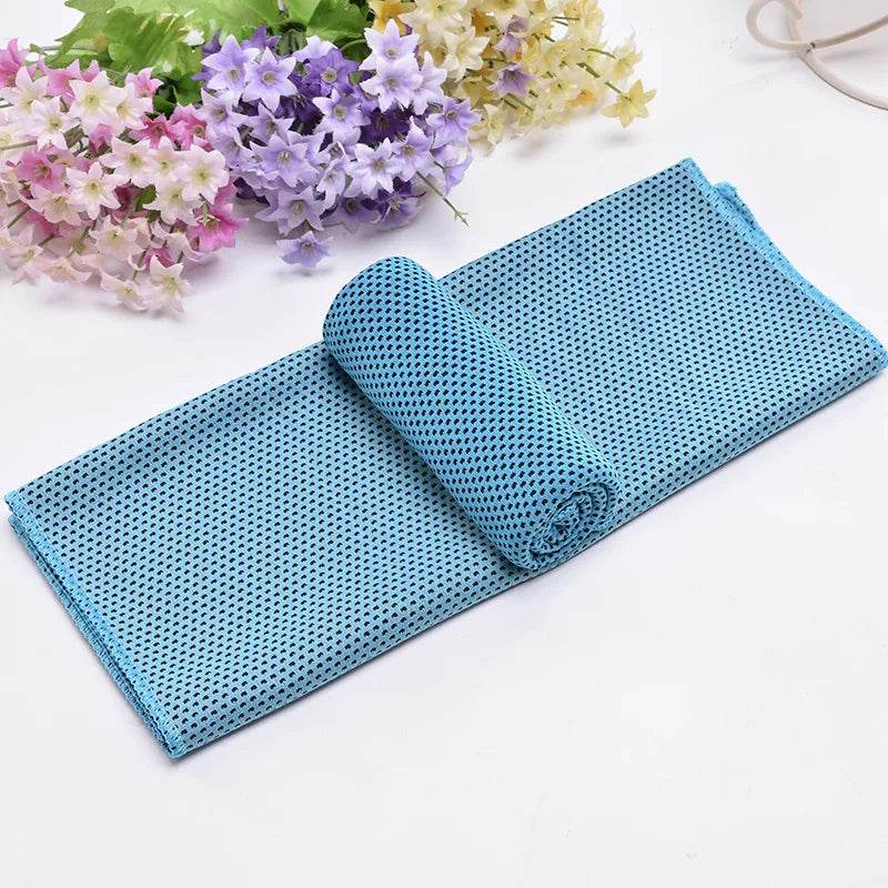 Cooling Towel Neck Wrap Lce Sports Beach Towels Cold Microfiber Cloth For Yoga Golf Gym Fitness Summer Outdoor Work100X30cm - P12 Hub Europe
