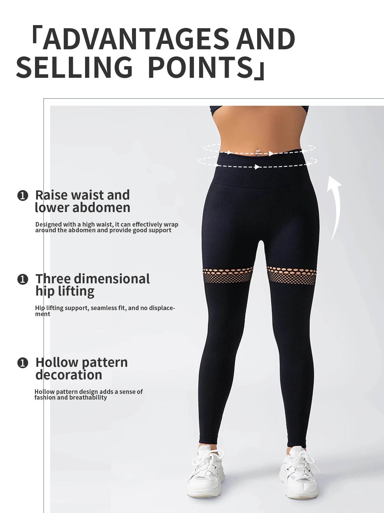 Women's Mesh Butt Lifting Leggings - P12 Hub Europe