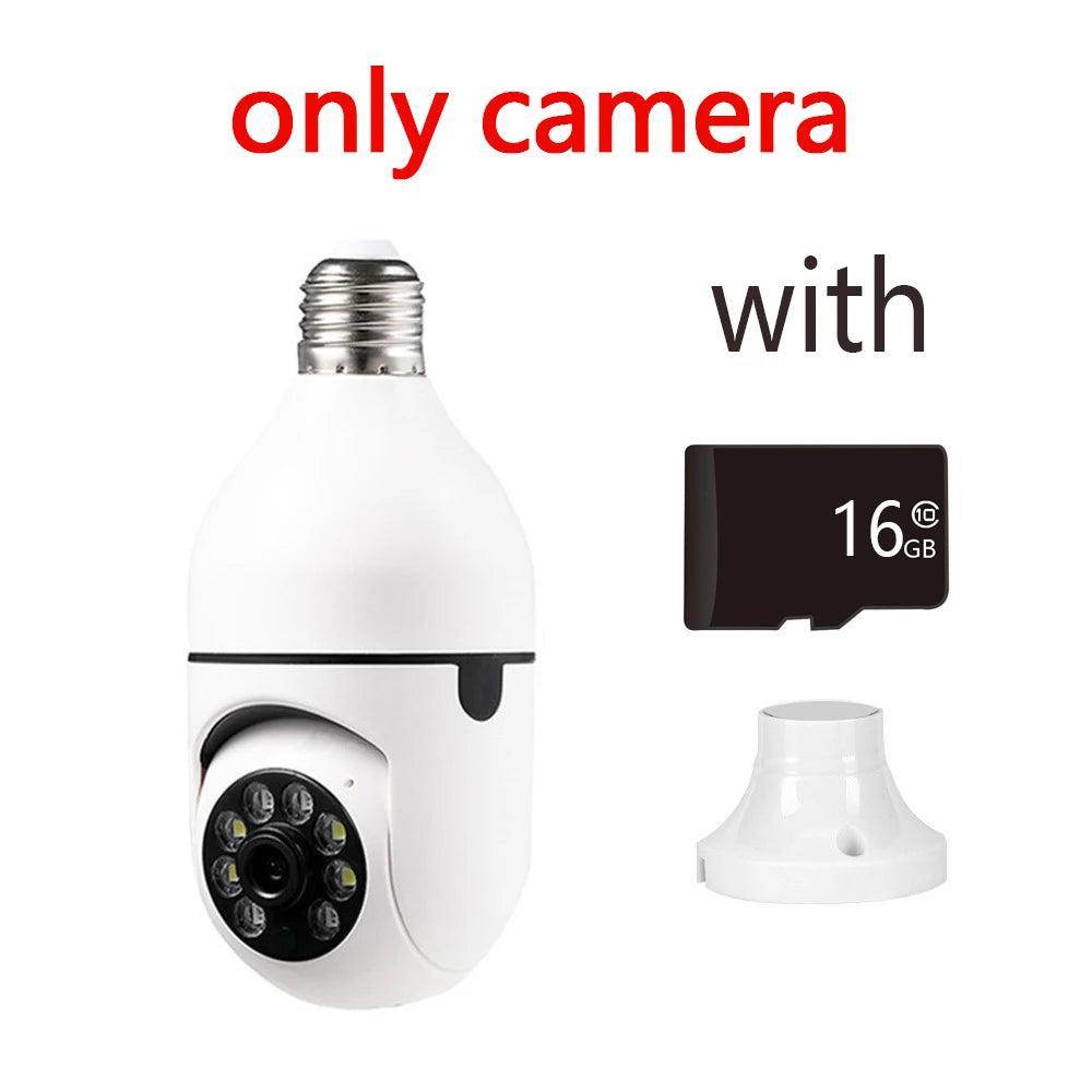 Bulb WiFi Camera E27 Auto Track, Color Night Vision - P12 Hub Europe