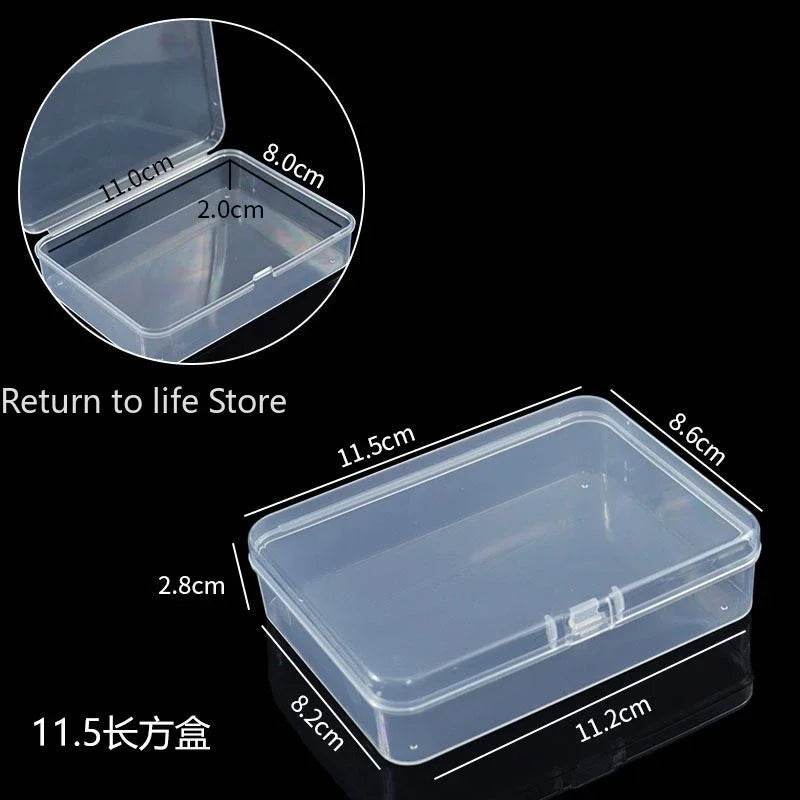 PP Storage Box Mini Transparent Plastic Case Container Square Rectangle Packaging Box for Jewellry Beads Small Items - P12 Hub Europe