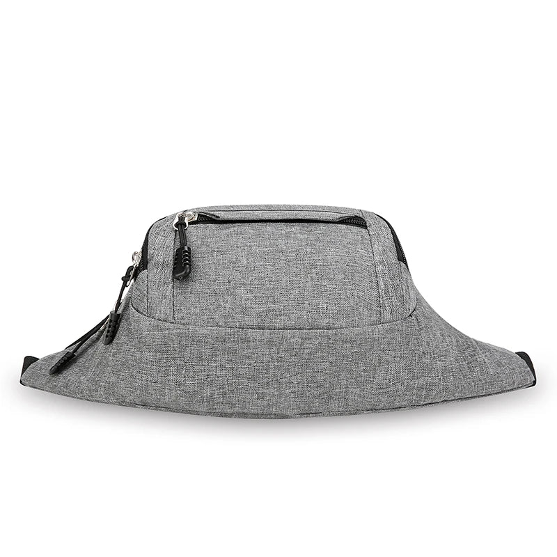 Men's Breast Package Waterproof Outdoor Sports Bag Canvas Pouch Korean-style Waist Bag Fanny Pouch Crossbody Male Banana Bag