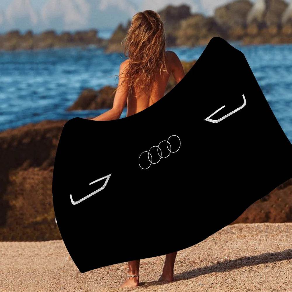 Car AA-Audis-logo Printed Big Microfiber Beach Towels Quick Dry Towel Sand Beach Towels Pool Towel for Travel Swim Pool Yoga - P12 Hub Europe