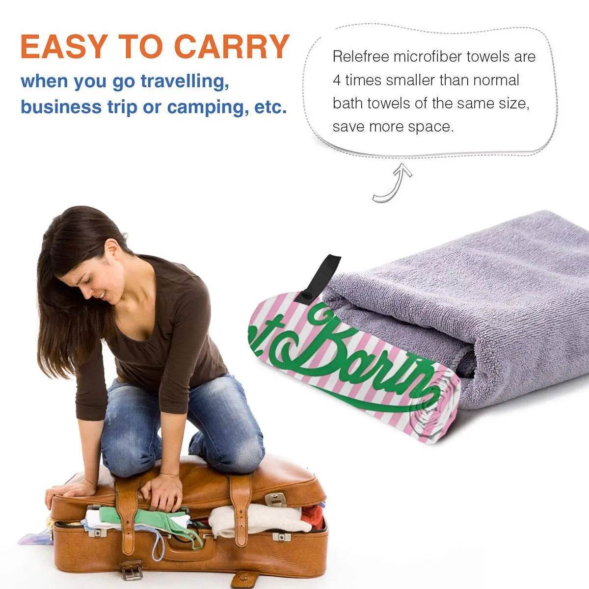 Microfiber Bath Towel S-Saint B-Barth Print Quick Dry Sandless Beach Blanket Soft Comfortable for Men Women Camping Pool Towel - P12 Hub Europe