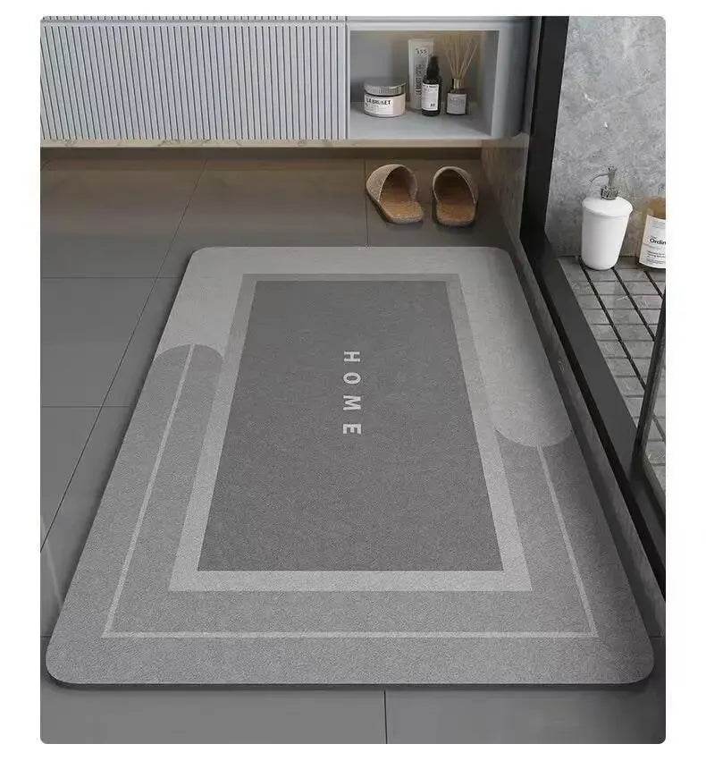 Bathroom Absorbent Floor Mat, Anti Slip Diatomaceous Mud Foot Mat, Quick Drying Toilet, Anti Fall Toilet Door Mat, Foot Mat - P12 Hub Europe