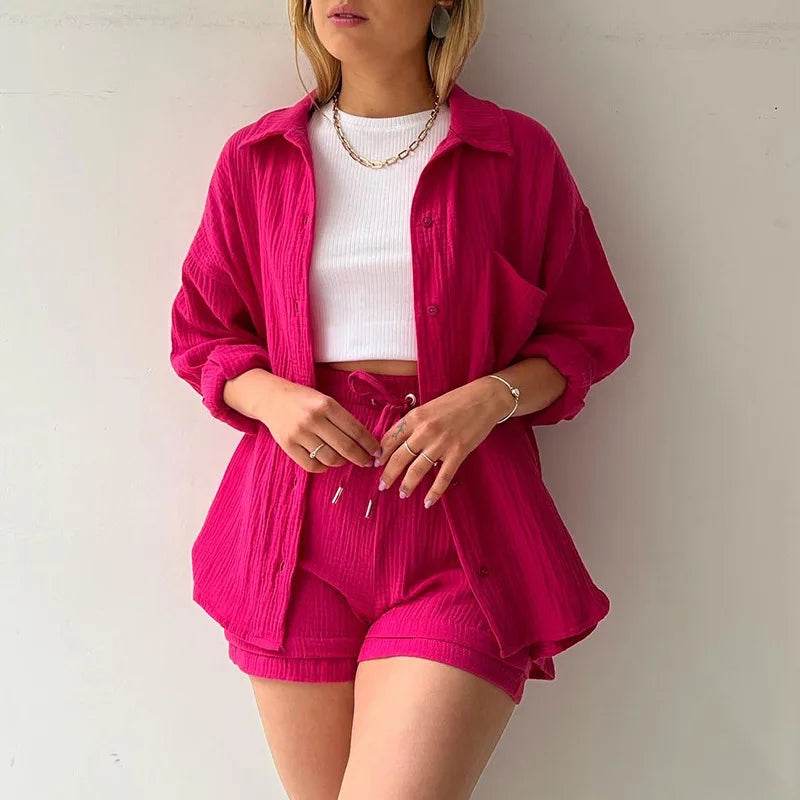 Women Summer Shorts Set - P12 Hub Europe