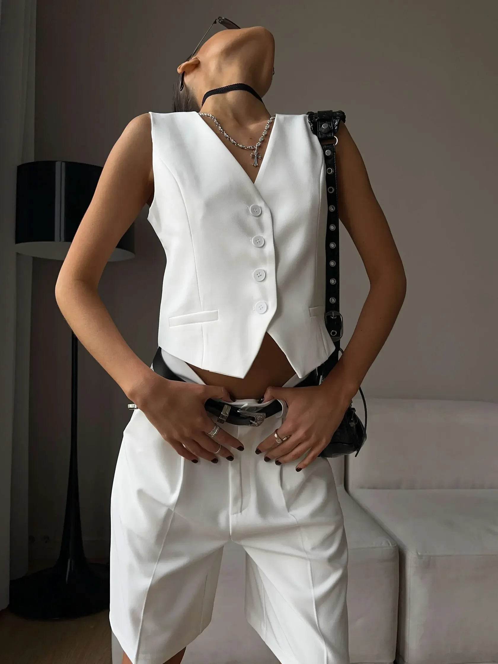 Wolfeel Chic Vest Shorts Suit - P12 Hub Europe