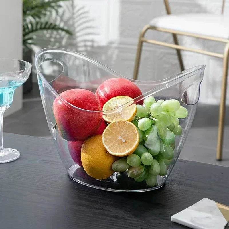 Hot Transparent Ice Cube Storage Bucket Beer Wine Bucket Bar Ice Bucket Container Champagne Can Wine Champagne Beer Chiller - P12 Hub Europe