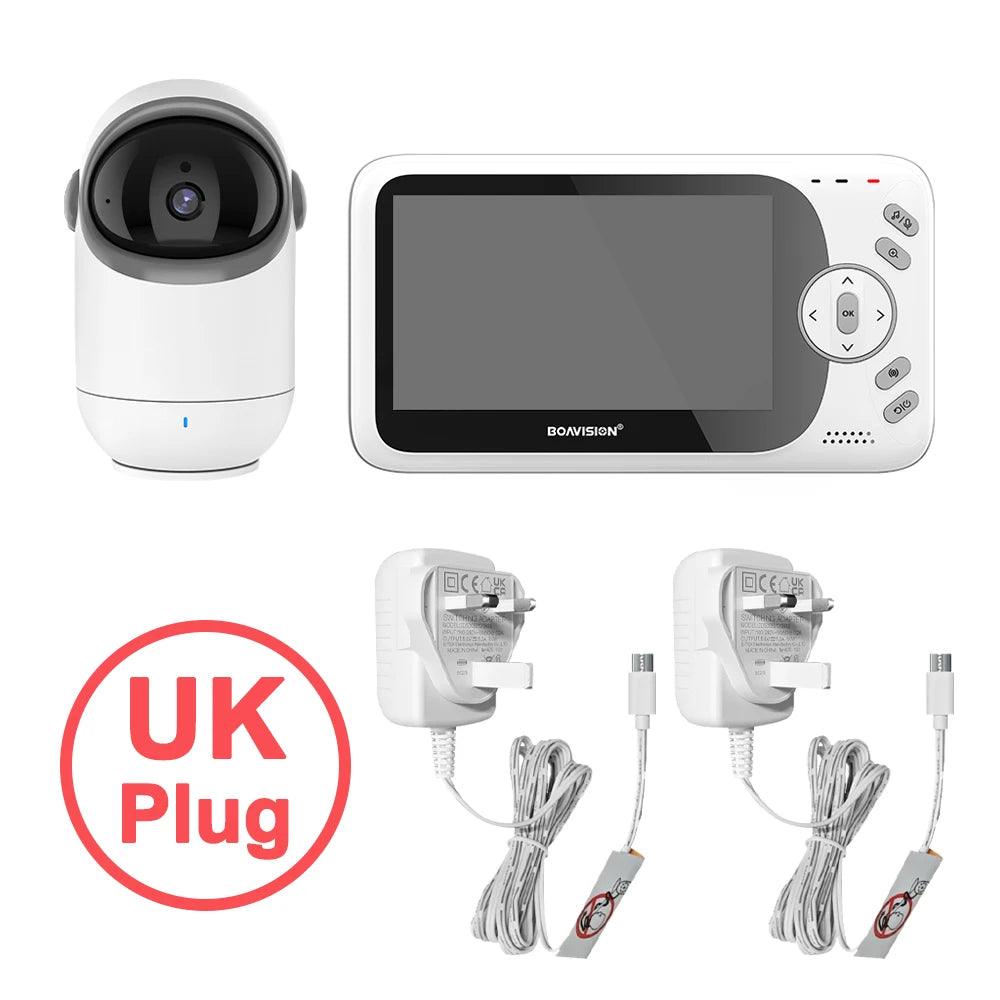 Baby Monitor 4.3" Video Pan/Tilt, 2-Way Audio, Night Vision