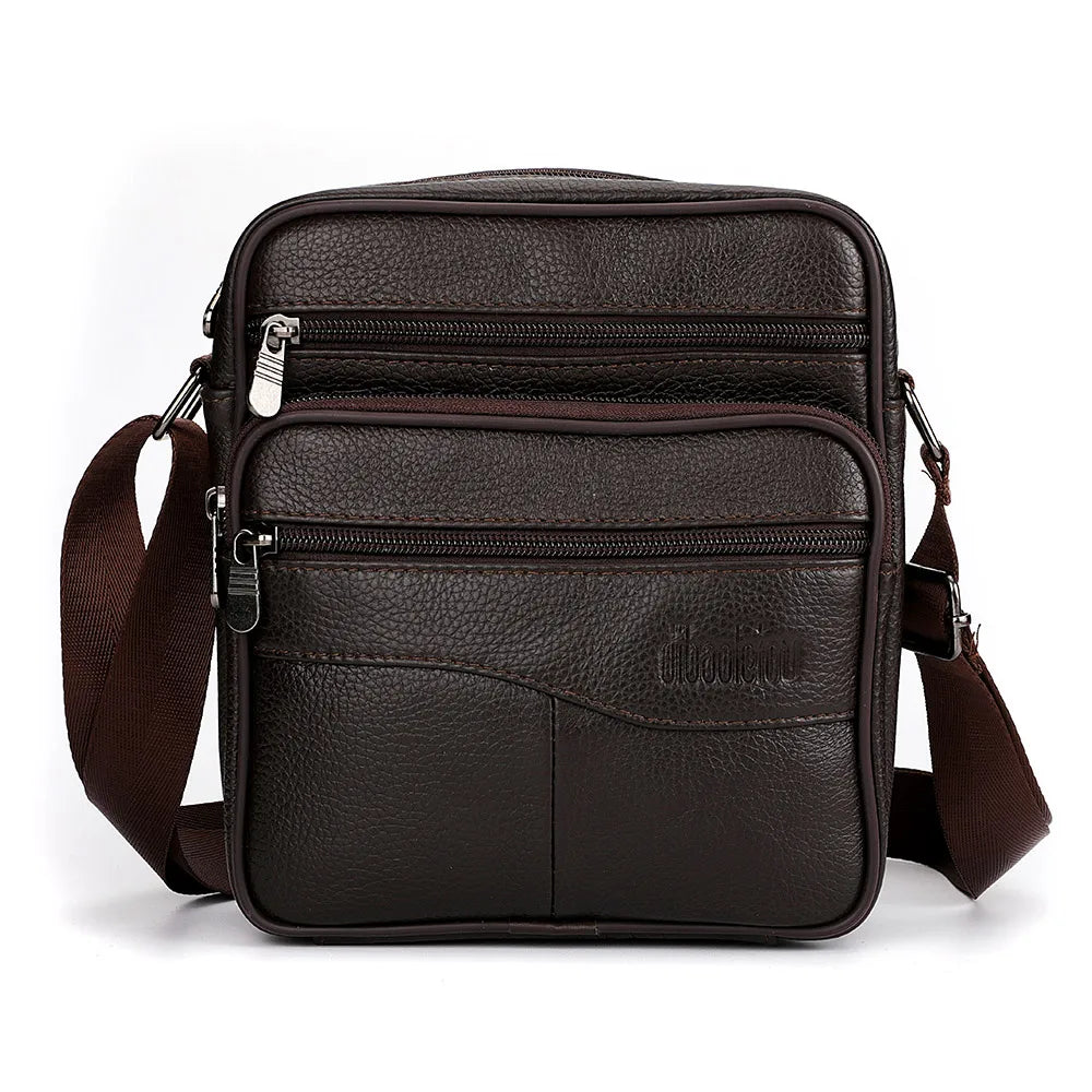 Men's Large size Genuine Leather  Shoulder Bags High quality Tote Fashion Business Man Crossbody Messenger Bag Leather Bags