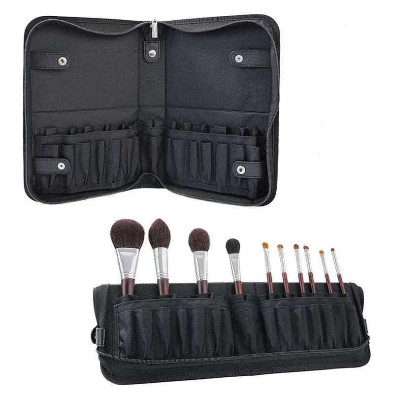 29 Holes Professional Fold Waterproof Women Makeup Brush Tools Bag Organizer Travel Powder Cosmetic Sets Toiletry Case Holder