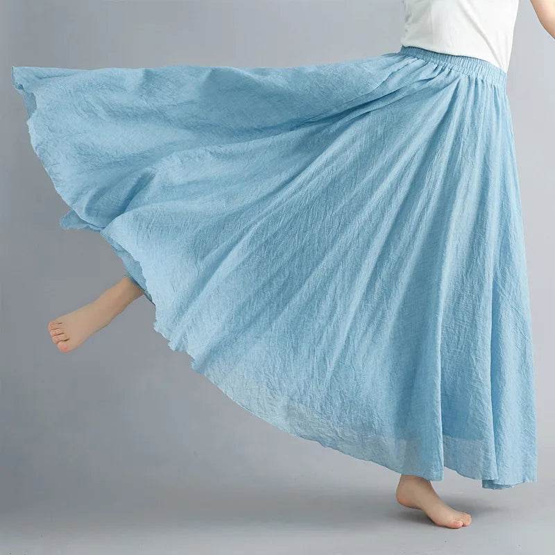 Mori Girl Cotton Linen Skirt - P12 Hub Europe