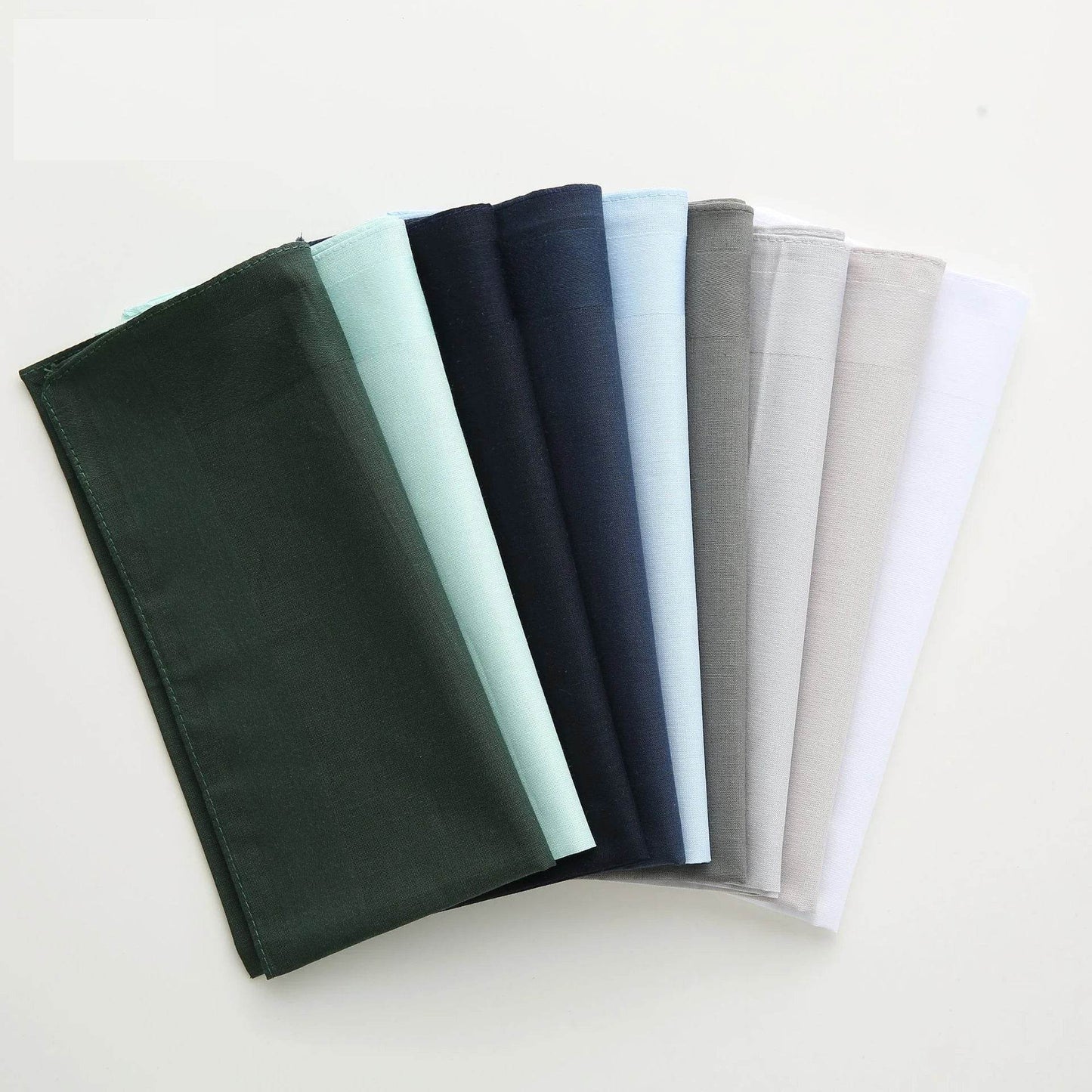 Cotton high-end solid color Handkerchief Park Mountain Road Cycling Camping Wiping Sweat Cleaning Portable Men's Pocket Towel - P12 Hub Europe