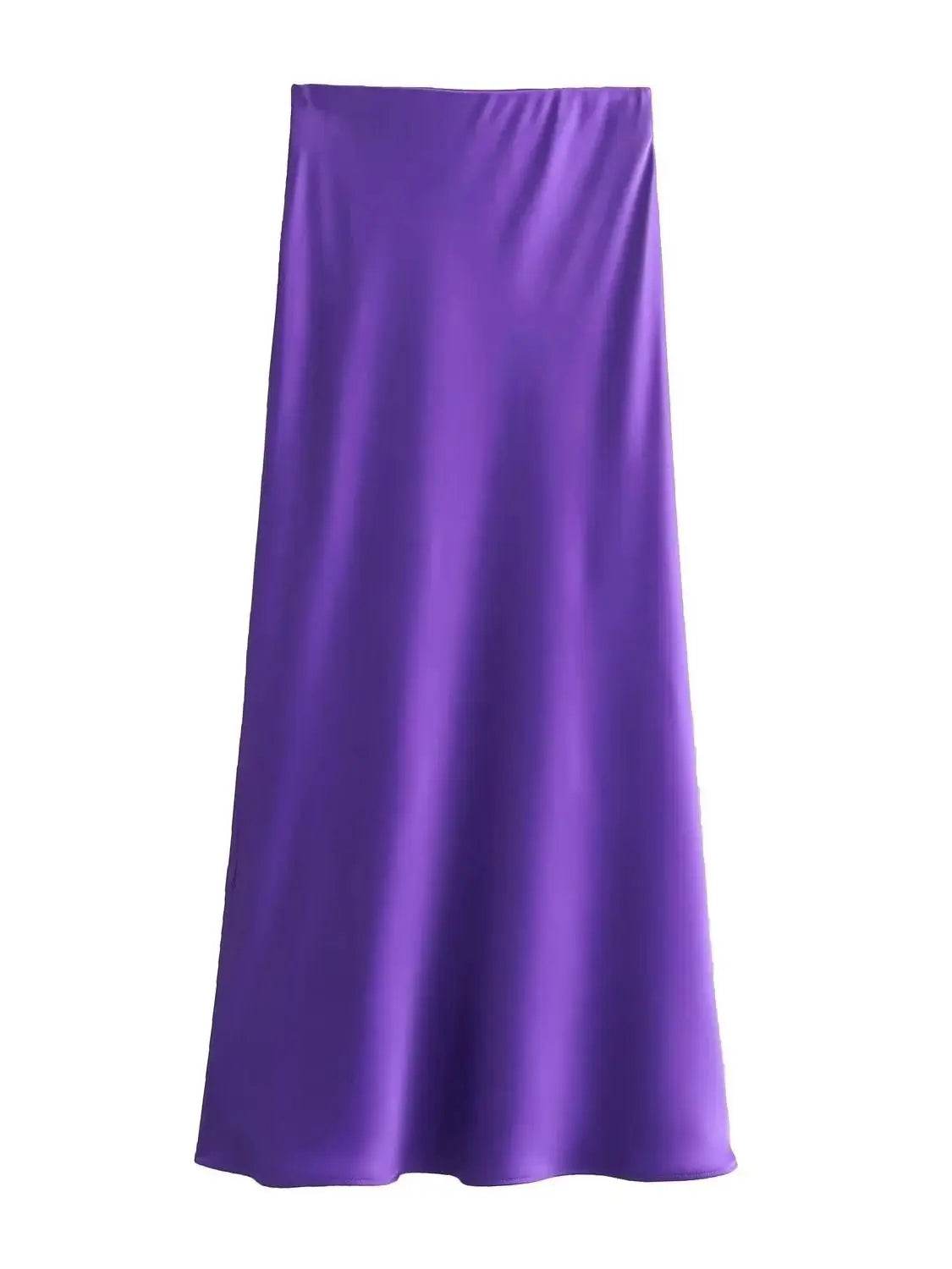 Women's Flowing Satin Midi - P12 Hub Europe