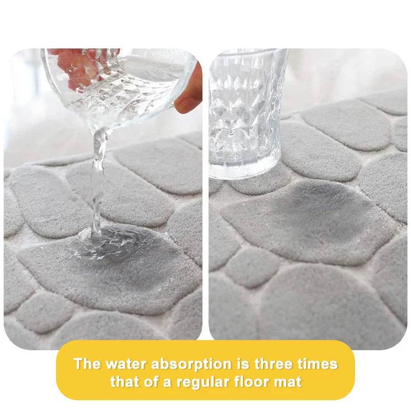 3PCS Set Bath Mats Nonslip Soft Quick Dry Bathroom Soft Rugs Water Absorption Dry Fast Bath Mat Machine Washable For Home Floor - P12 Hub Europe