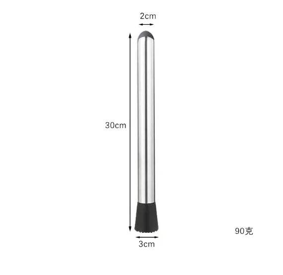 8 Inch Cocktail Muddler and Mixing Spoon, Stainless Steel Cocktail Muddler Home Bar Bartender Tool Barware Set - P12 Hub Europe