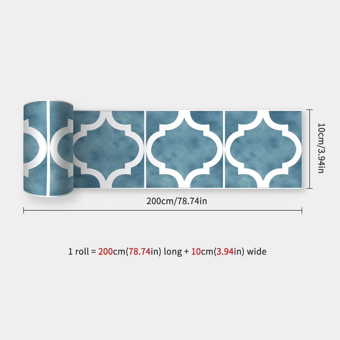 41 Styles Baseboard Stickers Waterproof Peel & Stick Waistline Wall Sticker Floor Border Sticker For Kitchen Bathroom 10x200cm - P12 Hub Europe