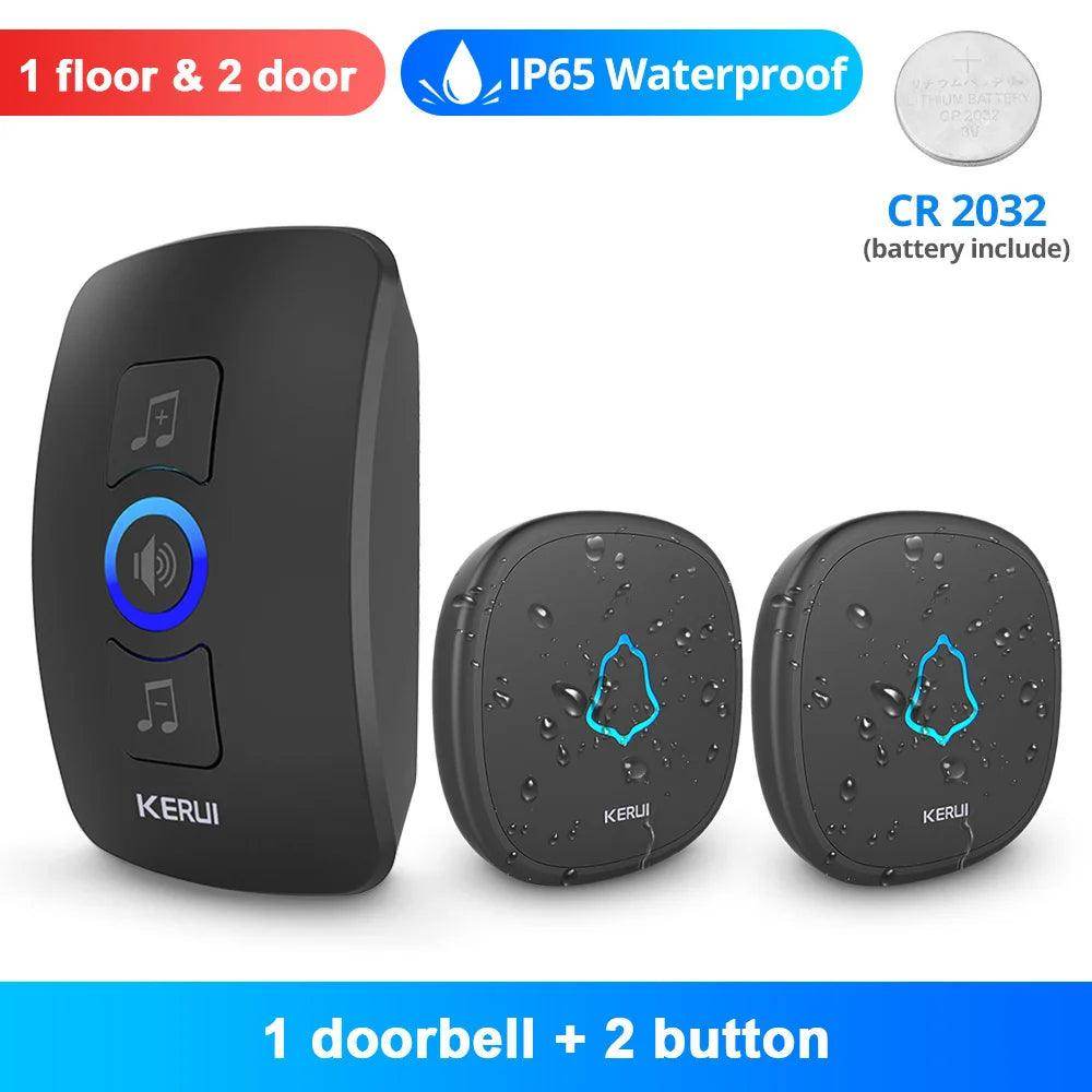 Doorbell Wireless | 60 Tunes, 500ft, IP55/IP66, LED Flash - P12 Hub Europe