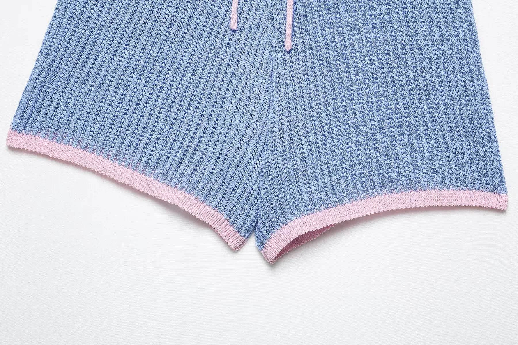 Summer Knitted Shorts Set - P12 Hub Europe