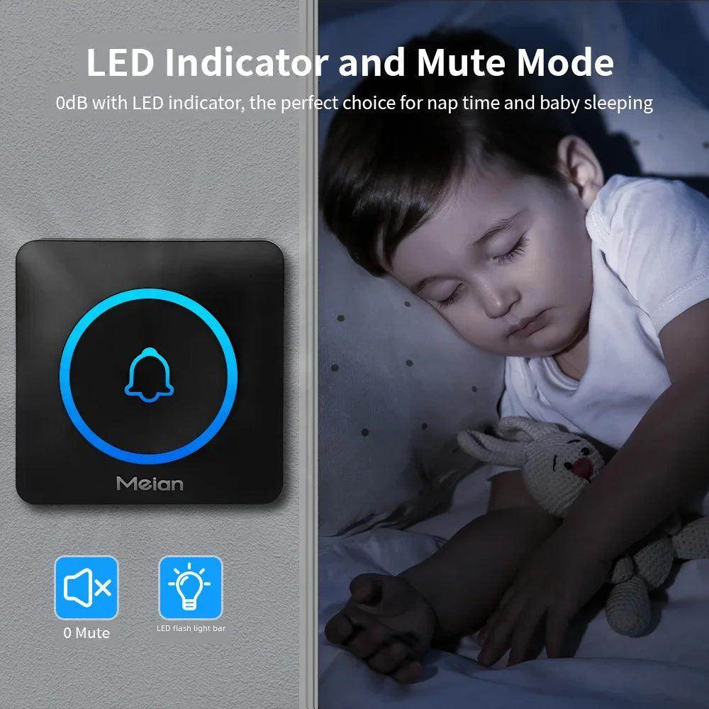Doorbell Wireless | 60 Tunes, 1000ft, IP65, 5 Volume Levels - P12 Hub Europe