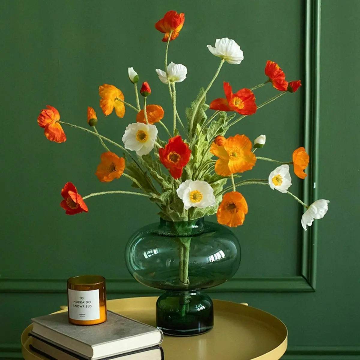 4 Head Artificial Flowers Bouquet Poppy Fake Flowers For Home Decor Garden Party Wedding Decoration Diy Accessories - P12 Hub Europe