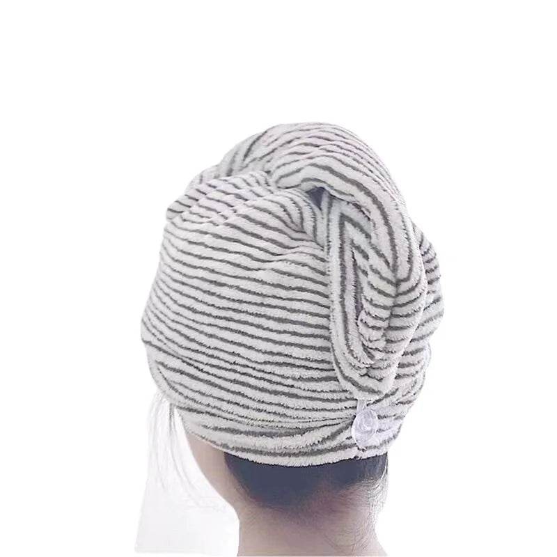 Wholesale of New Gray Bamboo Charcoal Dry Hair Caps, Soft Water Absorbing Shower Caps,home and Daily Dry Hair Towels - P12 Hub Europe