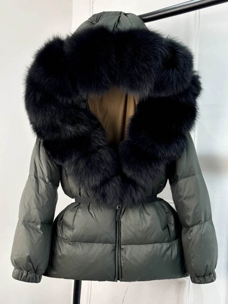 Fox Fur Down Puffer Parka - P12 Hub Europe