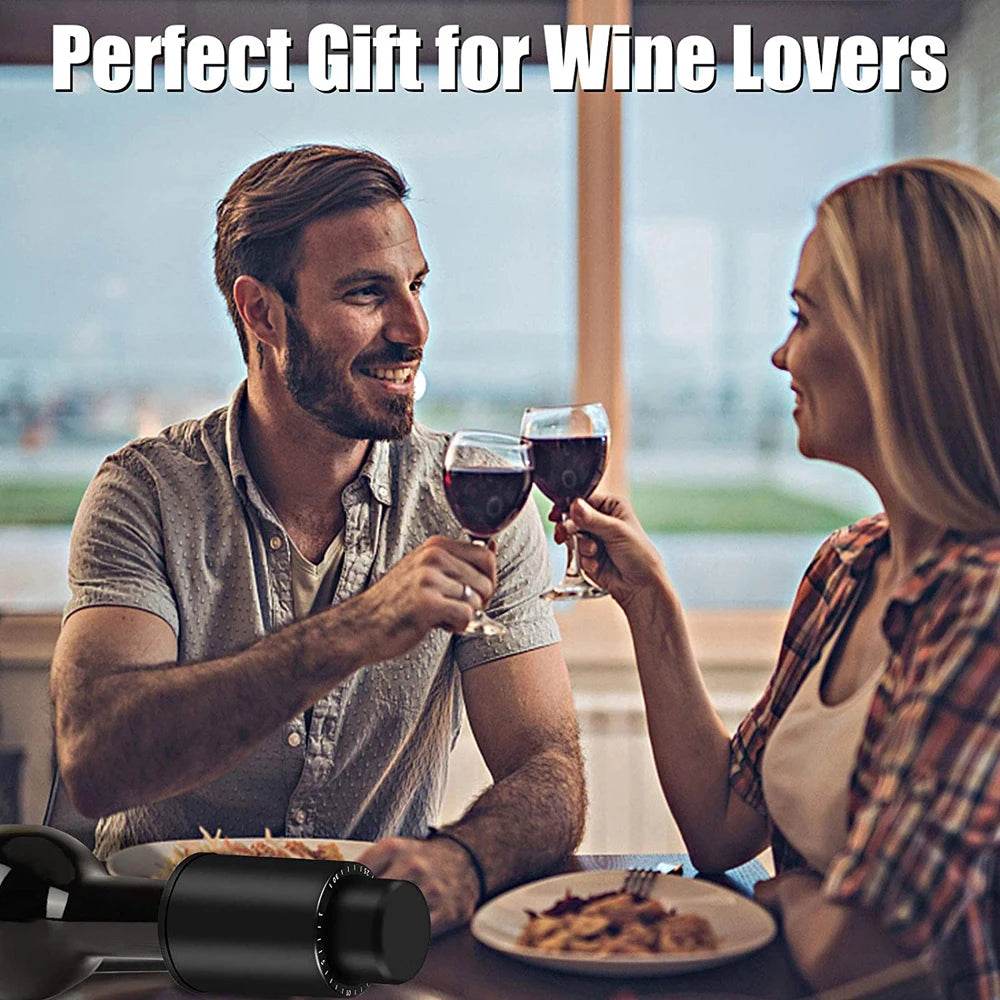 Wine Bottle Stoppers Reusable Wine Stoppers Vacuum Wine Preserver Wine Savers Vacuum Pump Corks Keep Wine Really Fresh - P12 Hub Europe