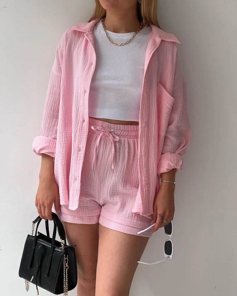 Women Summer Shorts Set - P12 Hub Europe
