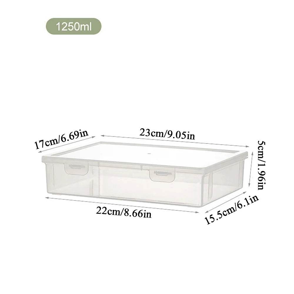 Plastic Document Organizer Organized Clear Square Shape Storage Box Organizing Box Transparent Desktop Document Storage Case - P12 Hub Europe