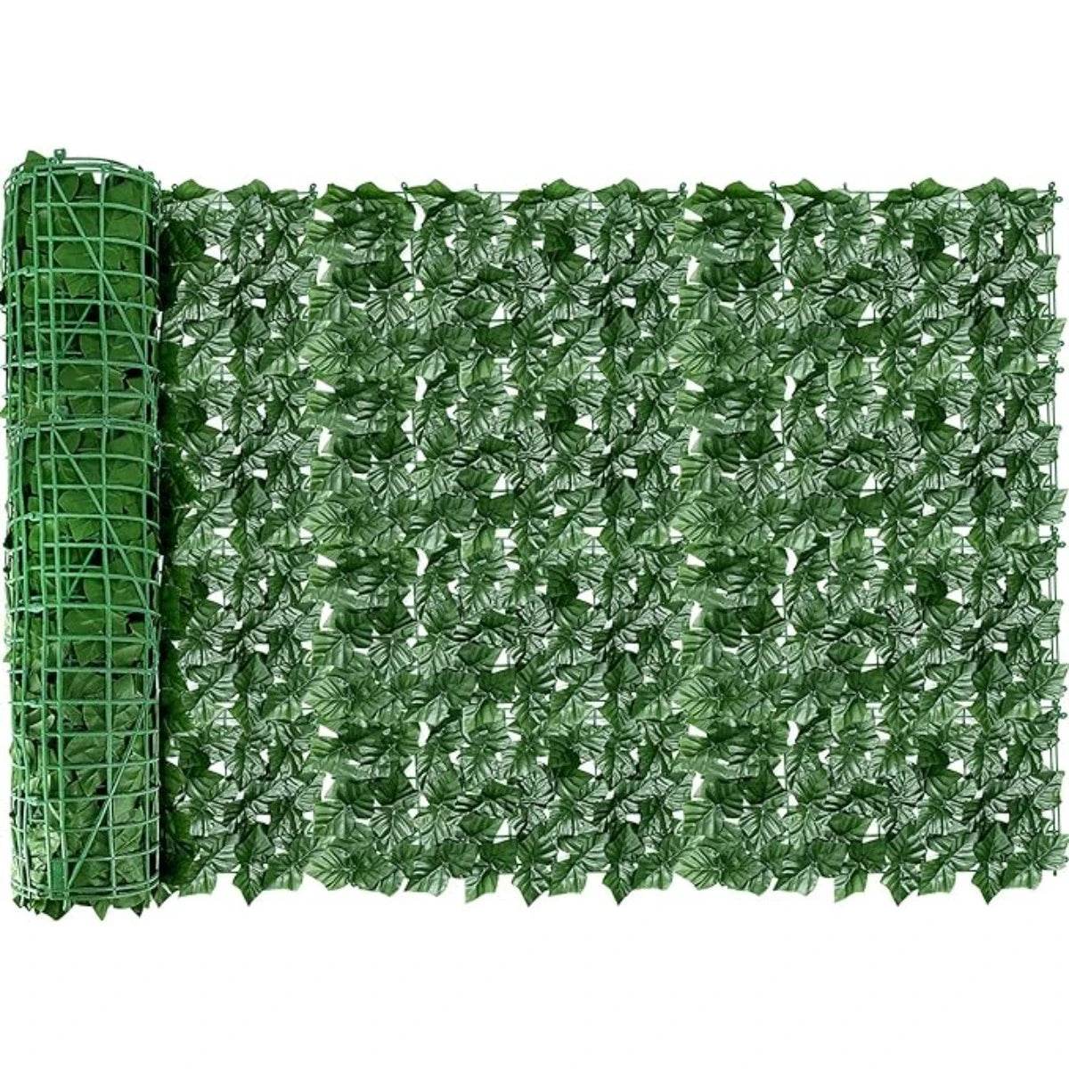 1X3m Artificial Ivy Hedge Green Leaf Fence Panels Faux Privacy Fence Screen for Home Outdoor Garden Balcony Decoration Plants - P12 Hub Europe