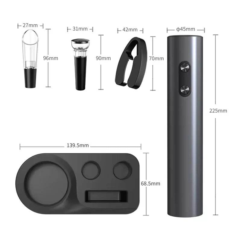 Electric Wine Bottle Opener Automatic Red Wine Corkscrew Wine Opener Wine Tools Kitchen Products - P12 Hub Europe