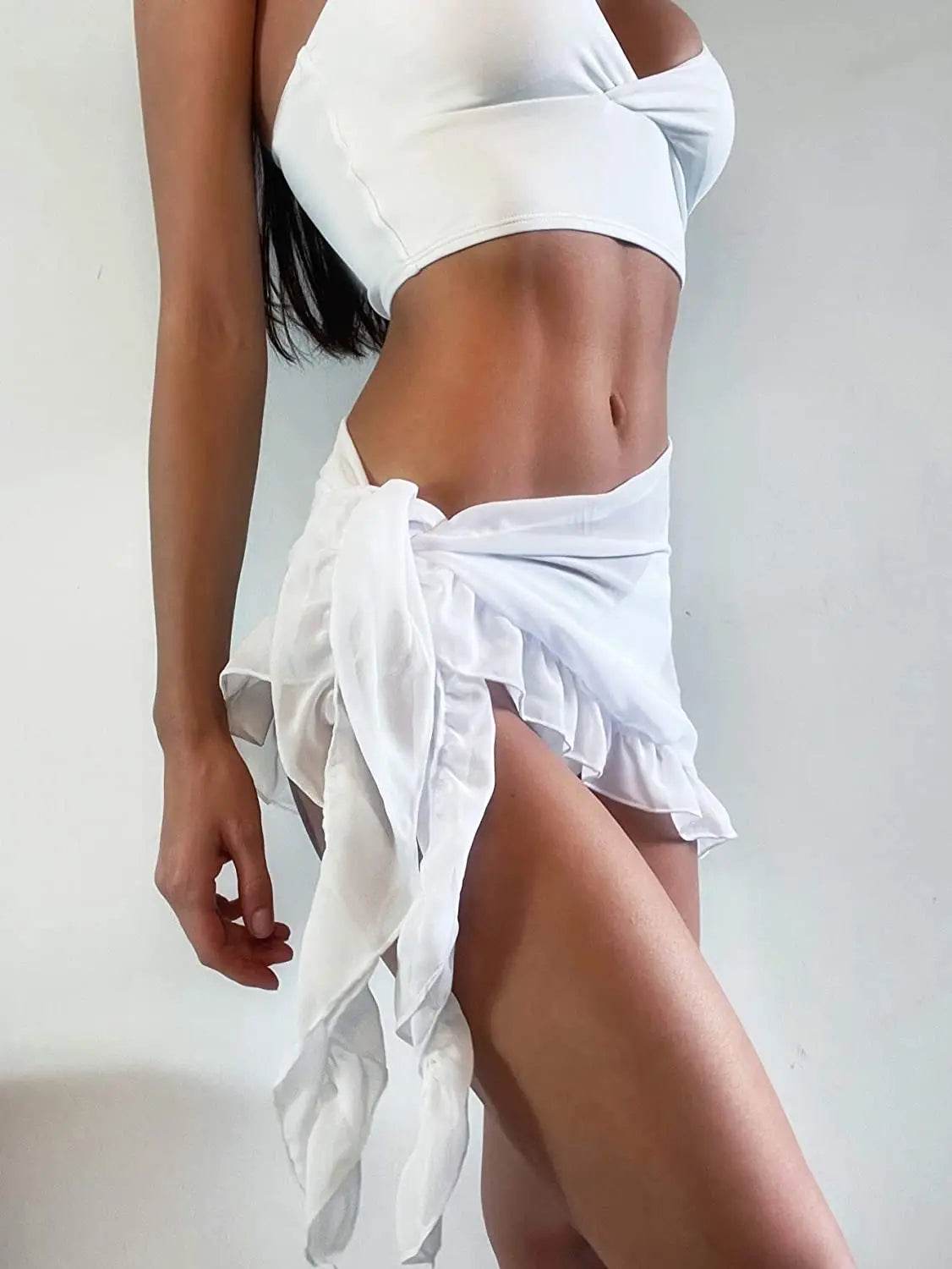 Women's Ruffle Beach Cover Up - P12 Hub Europe