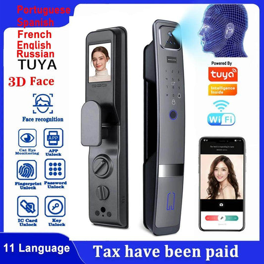 3D Face Lock w/ Camera Fingerprint, Card, 40-120mm, H20 - P12 Hub Europe