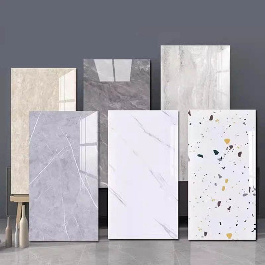 Self Adhesive Marble Wallpaper Waterproof Wall stickers Bathroom Living Room TV Background Renovation Wall home decoration - P12 Hub Europe