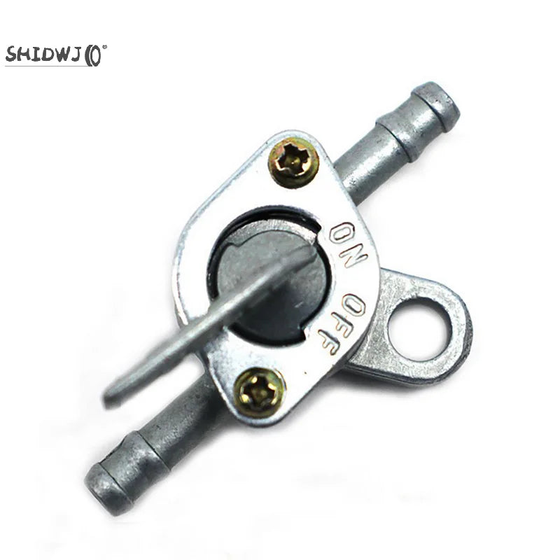 55mm X 6mm Universal Inline Petcock Motorcycle/Quad/Lawnmover Petrol Fuel Tap Anti-aging Anti-corrosive Leak Proof Rubber Silver