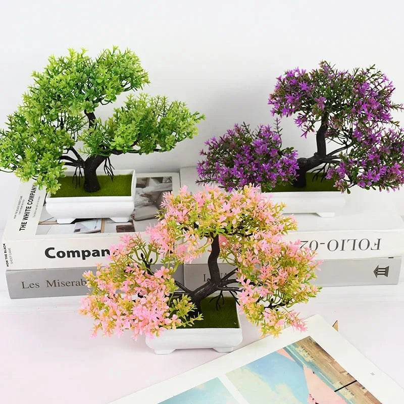 Artificial Plants Bonsai Small Tree Pot Fake Plant Flowers Potted Ornaments For Home Room Table Decoration Hotel Garden Decor - P12 Hub Europe