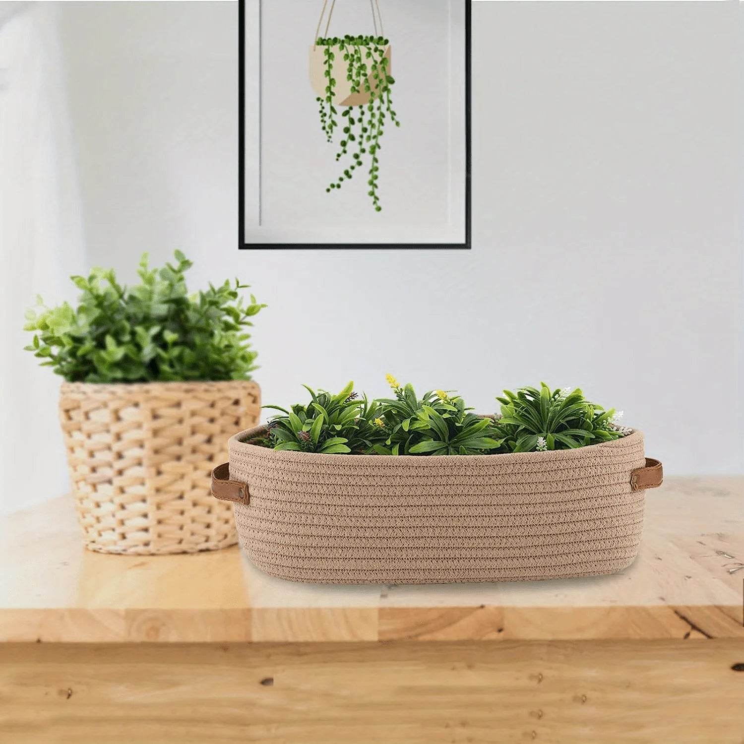 Oval Woven Storage Basket - P12 Hub Europe