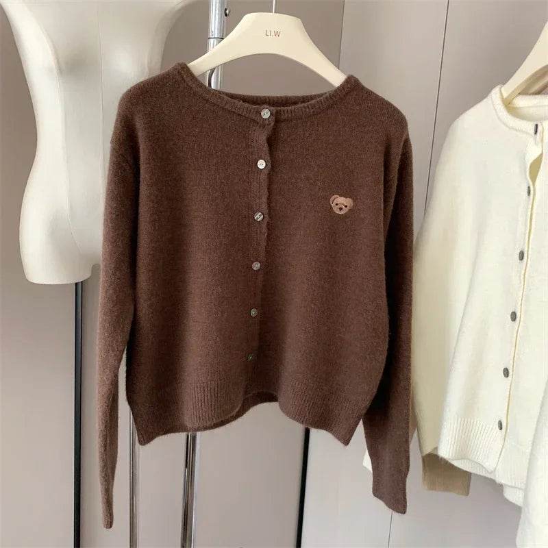 Cartoon Embroidery Cardigan - P12 Hub Europe