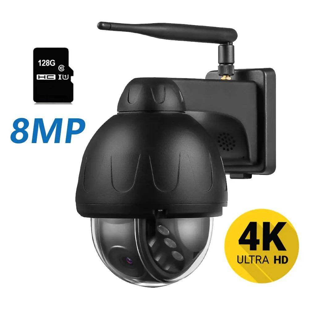 Outdoor PTZ IP Camera 8MP 4K AI Track, Audio, Night - P12 Hub Europe