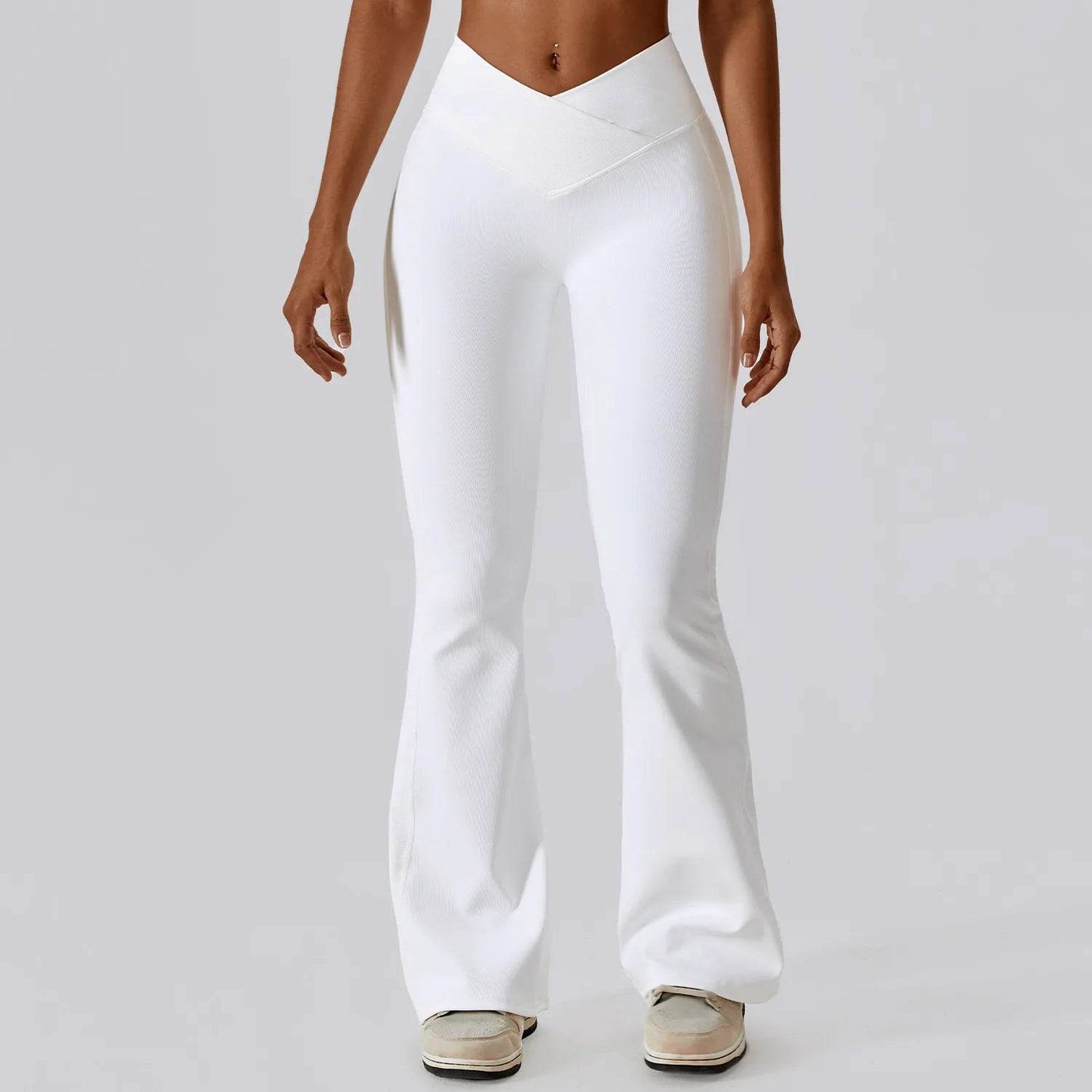 Women's High-Waist Flare Leggings - P12 Hub Europe