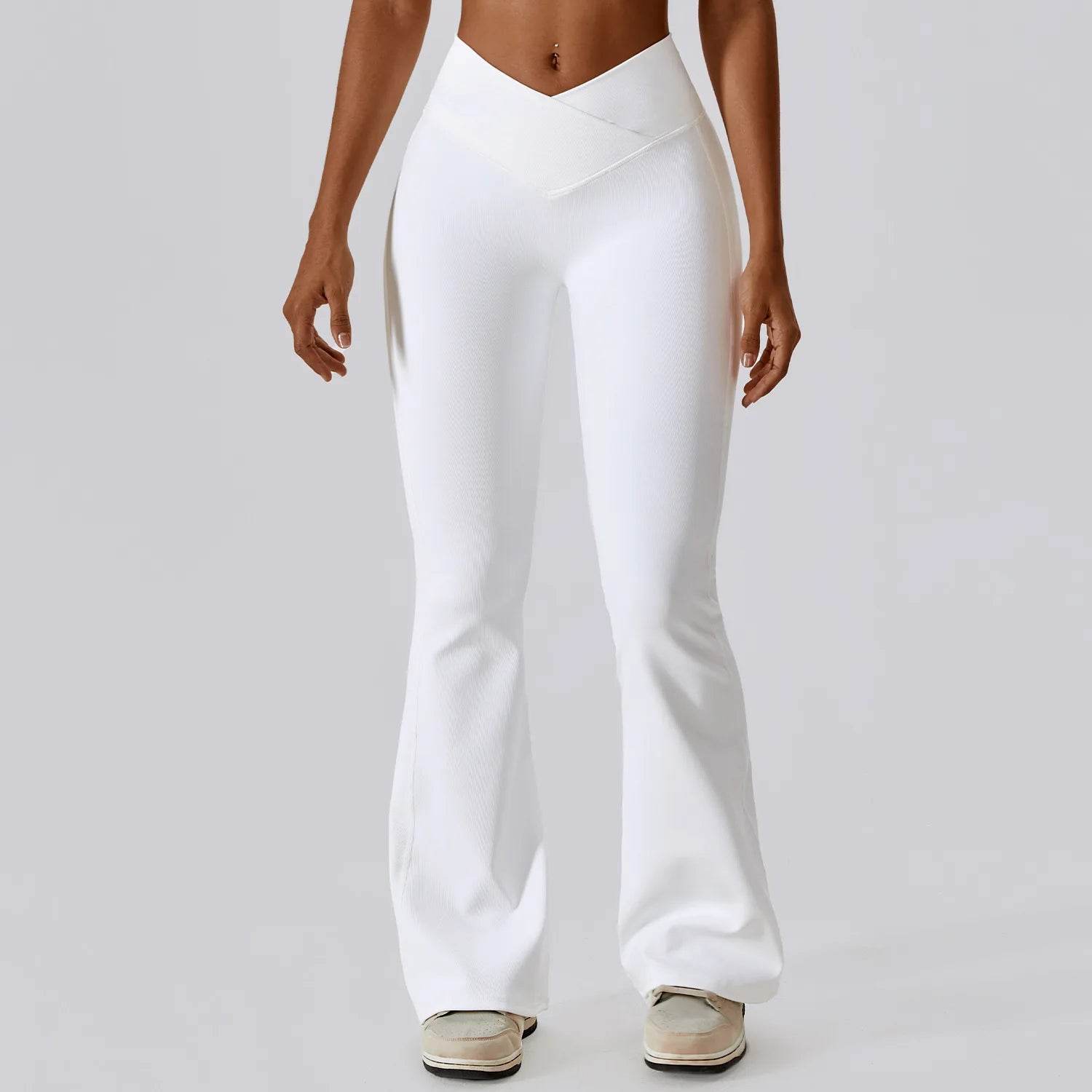 Women's High-Waist Flare Leggings - P12 Hub Europe