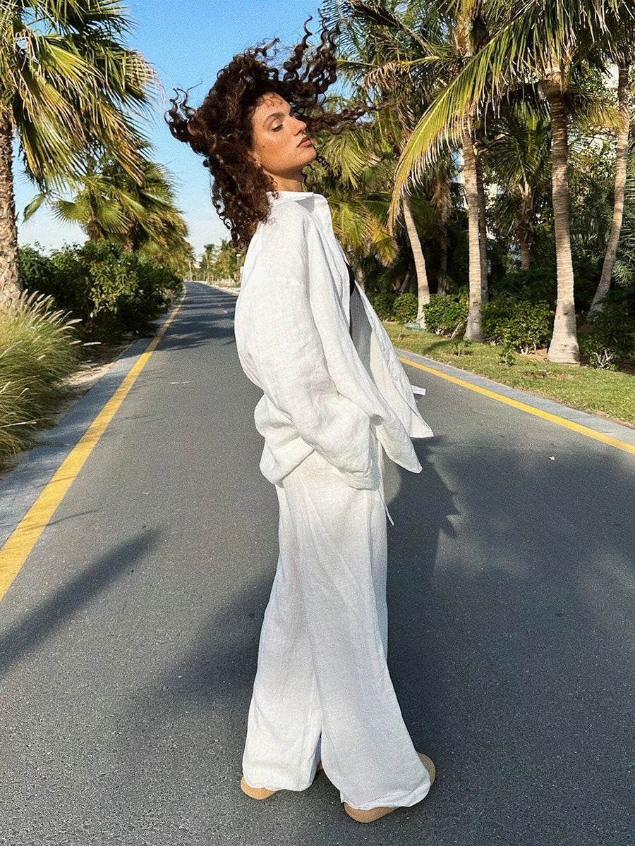 Women's Casual Cotton Linen Set - P12 Hub Europe